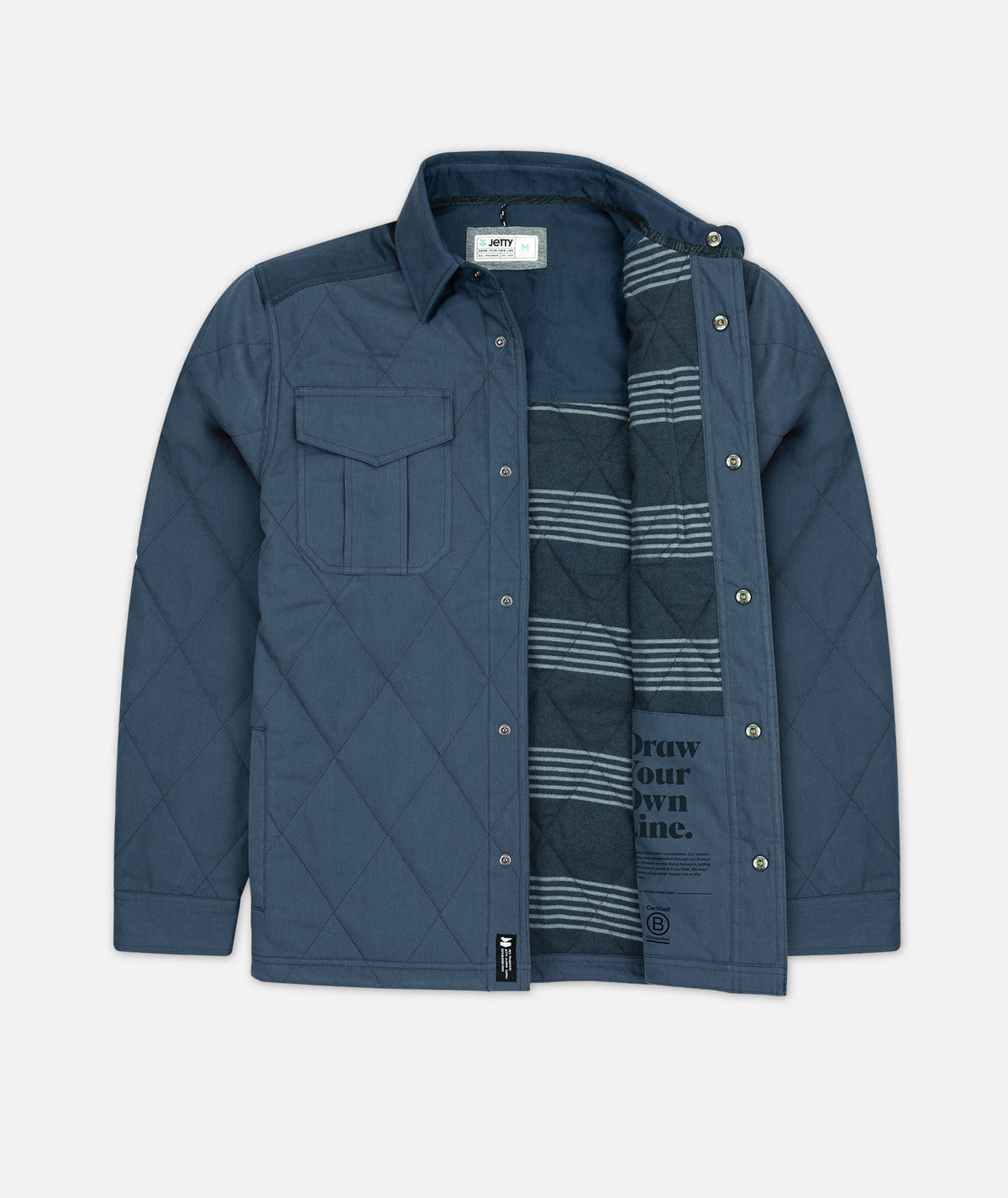 F21 The Dogwood Quilted Jacket - Indigo - Jetty
