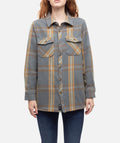 Newport Flannel Top - Fog - Jetty