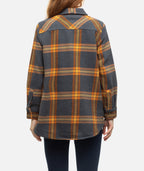 Newport Flannel Top - Iron - Jetty