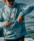 S21 Skiff UV Hooded LST - Light Blue - Jetty