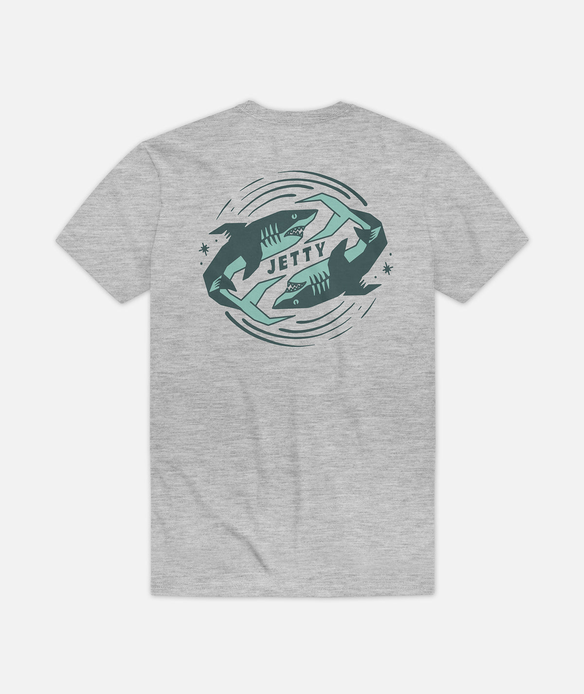 Grom Backflip Tee - Heather Grey - Jetty