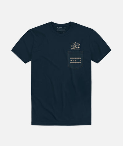 Camiseta con bolsillo Cruise - Azul marino 