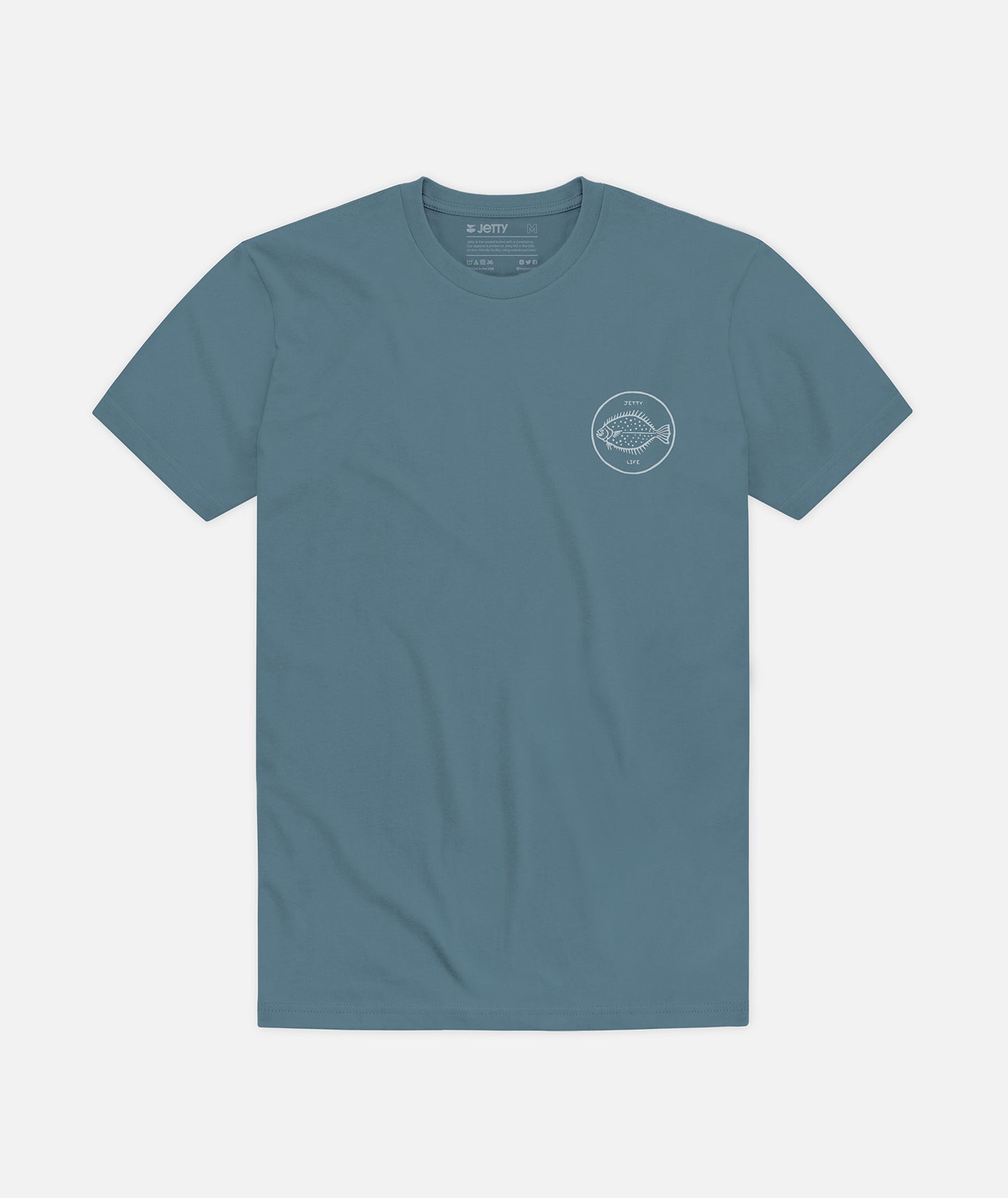 Flounder Tee - Fog