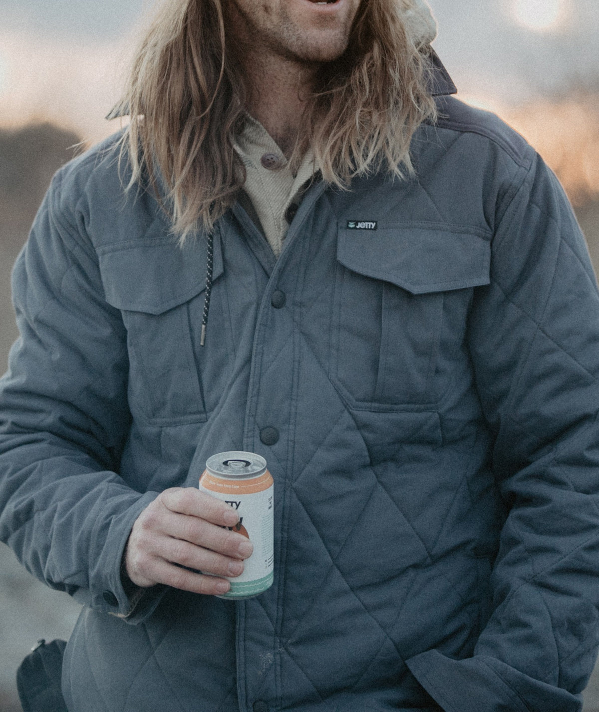 F21 The Dogwood Quilted Jacket - Indigo - Jetty