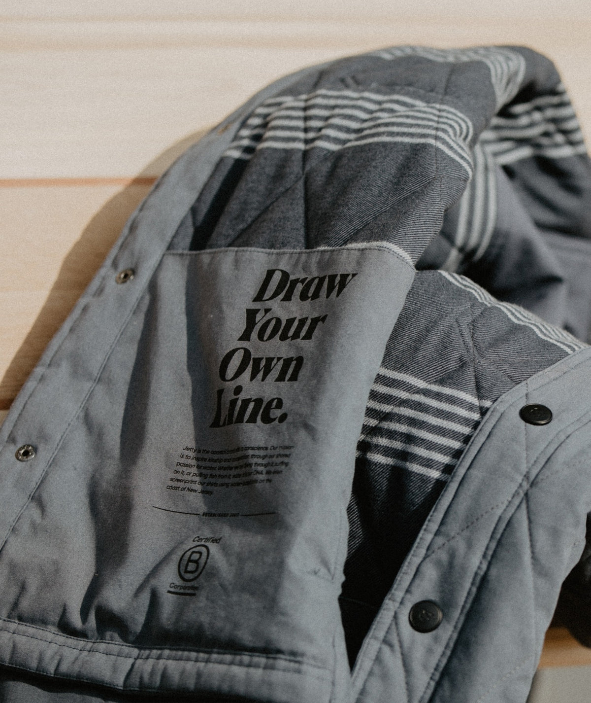 F21 The Dogwood Quilted Jacket - Indigo - Jetty