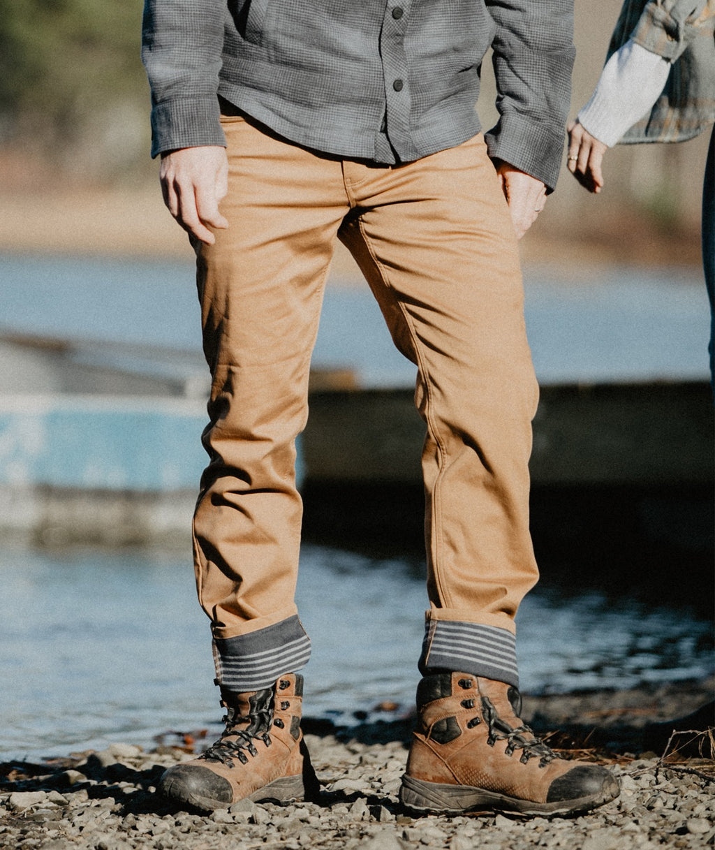 Mariner Flannel Lined Pant - Khaki - Jetty