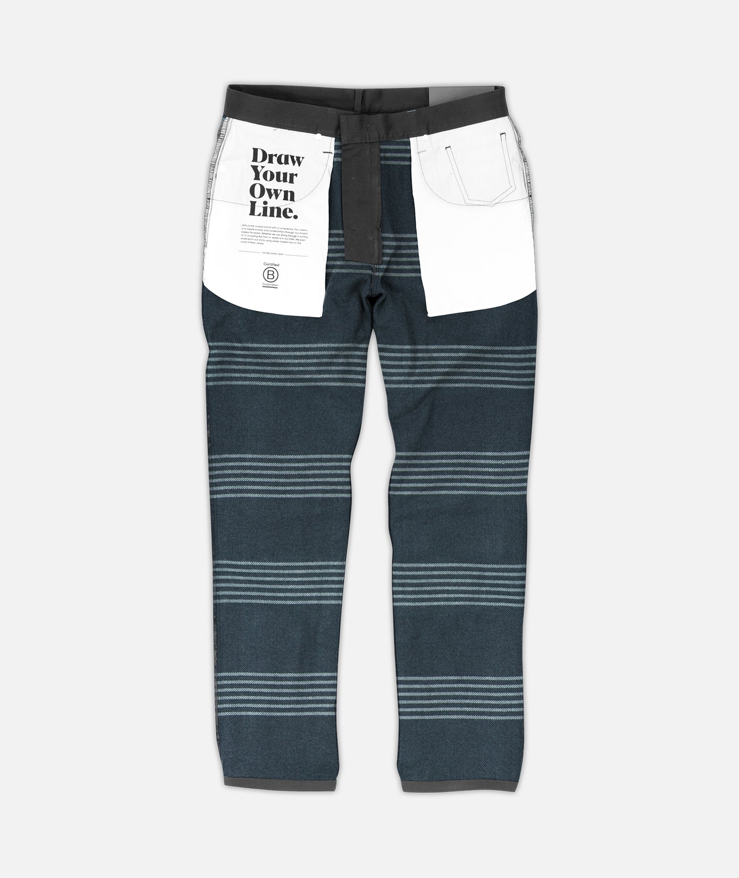 The Mariner Flannel Lined Pant - Charcoal