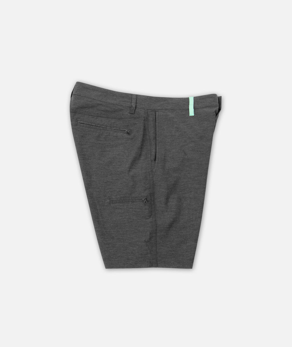 Fall 21 Polywog Hybrid Walkshort- Charcoal - Jetty