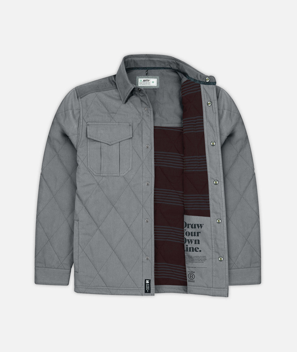 The Dogwood Quilted Jacket - Grey - Jetty
