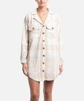 Bonita Flannel Dress - Sand - Jetty