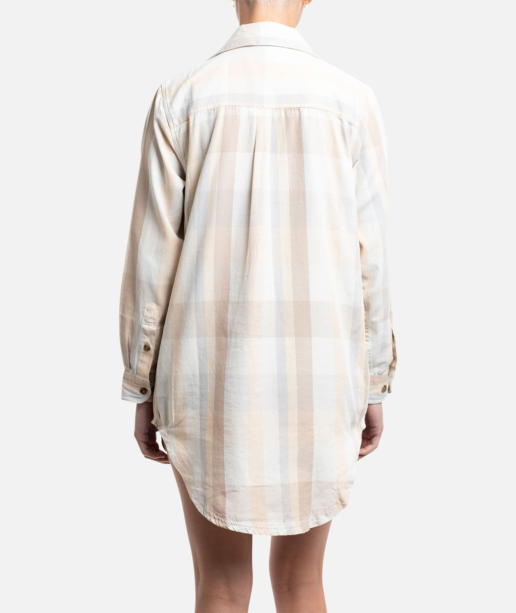 Bonita Flannel Dress - Sand - Jetty