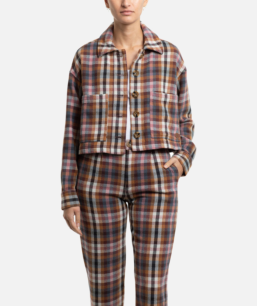 Shoreline Flannel Jacket - Pink - Jetty