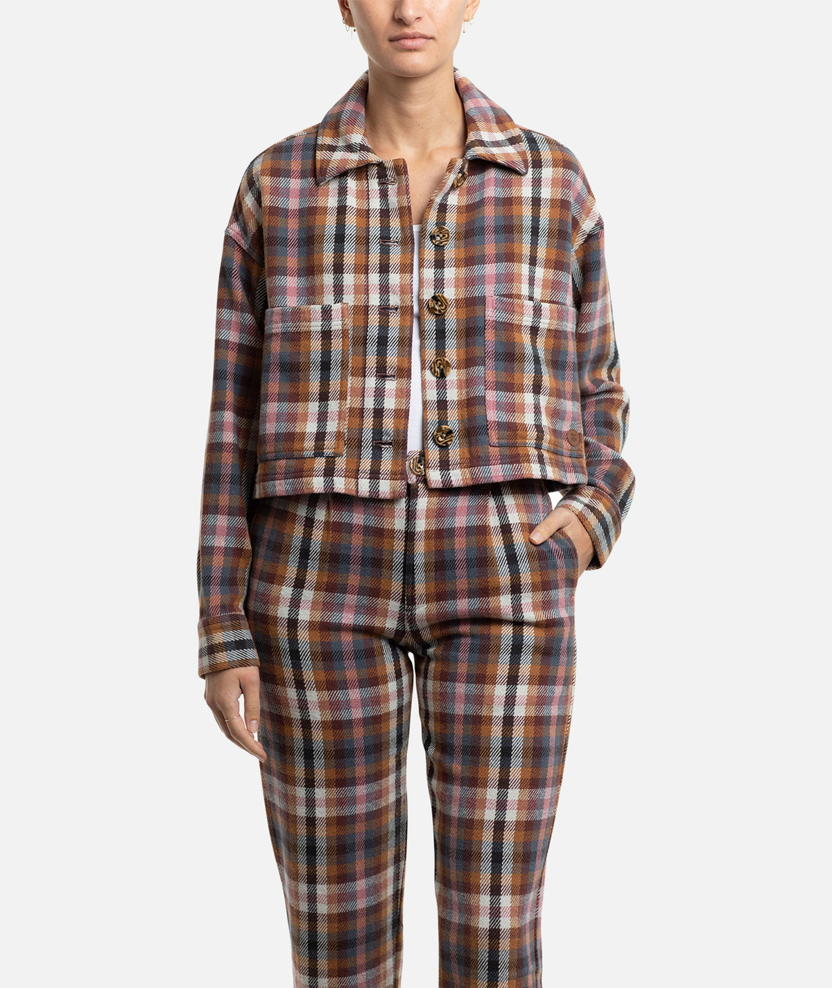 Shoreline Flannel Jacket - Pink - Jetty