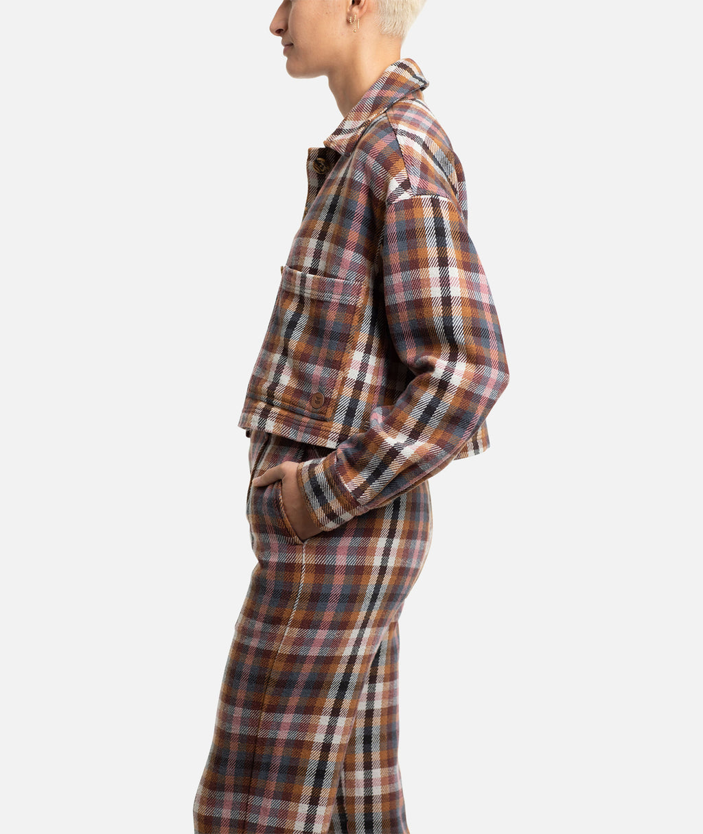 Shoreline Flannel Jacket - Pink - Jetty
