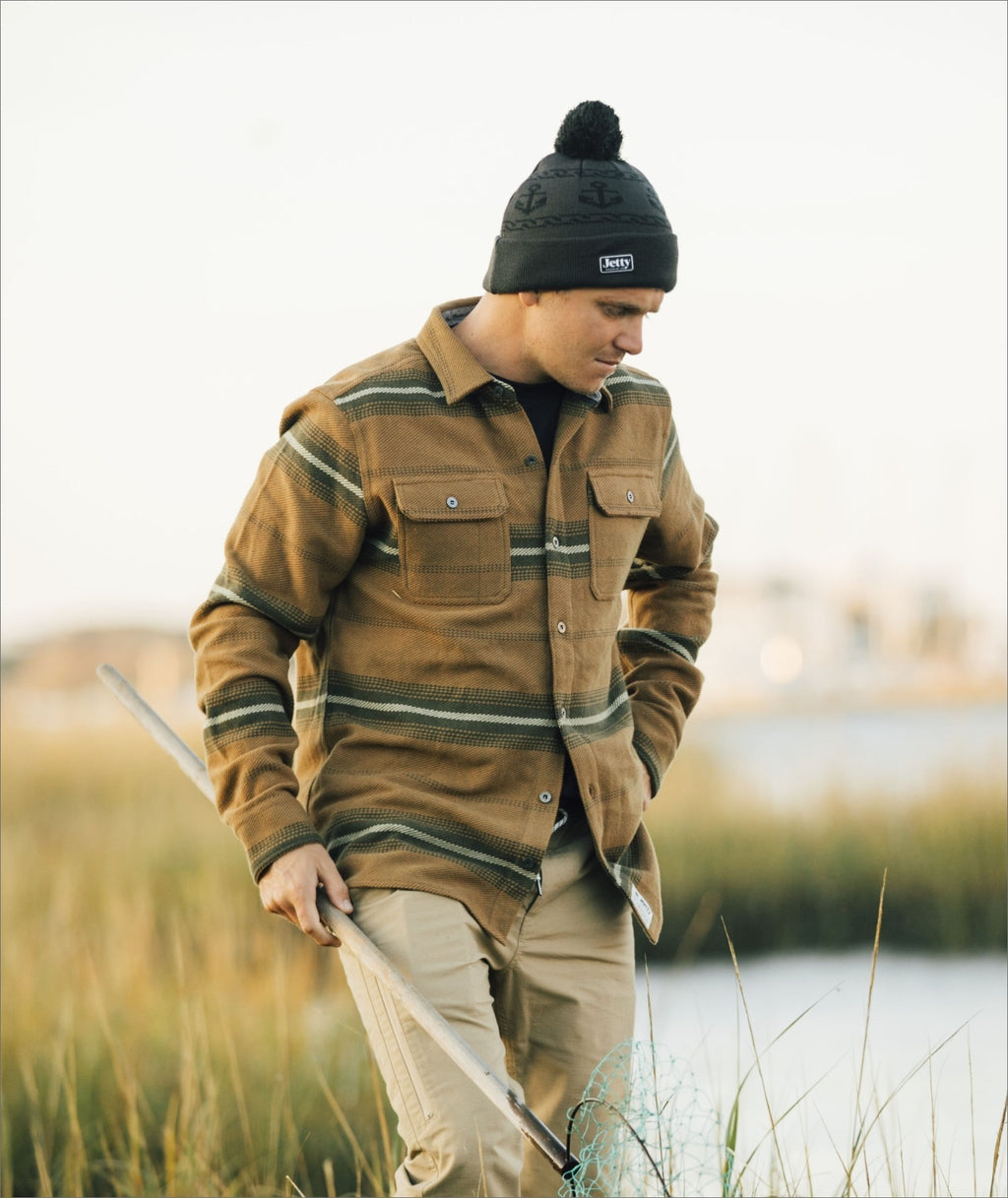 Horizon Flannel - Oxblood - Jetty
