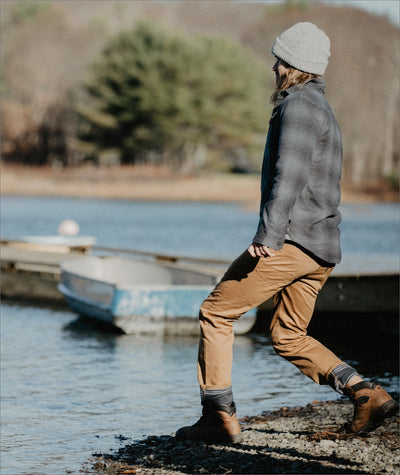 The Mariner Flannel Lined Pant - Charcoal