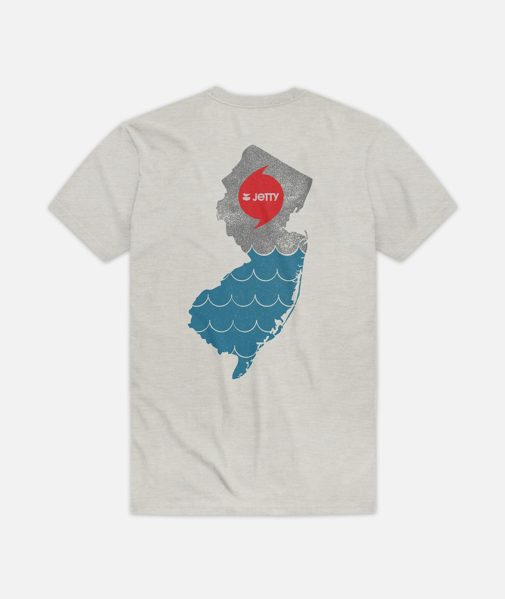 Sandy 10th Anniversary Tee - Heather Grey - Jetty