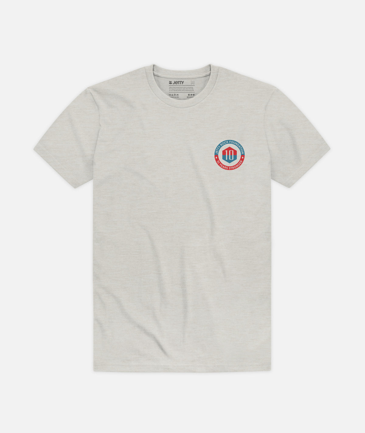 Sandy 10th Anniversary Tee - Heather Grey - Jetty