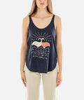 Flamingo Tank - Navy - Jetty
