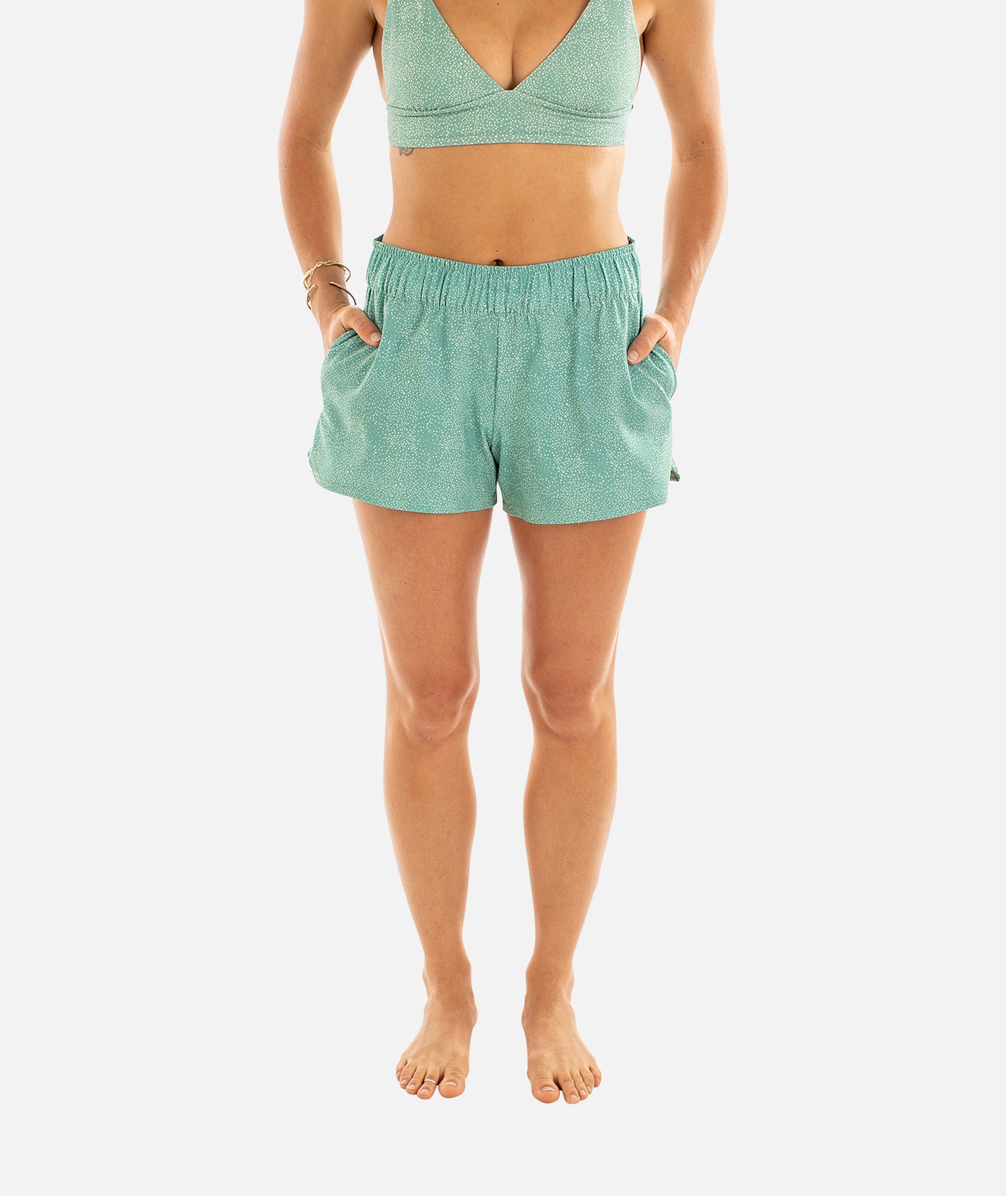 Pantalón corto de sesión para mujer - Verde