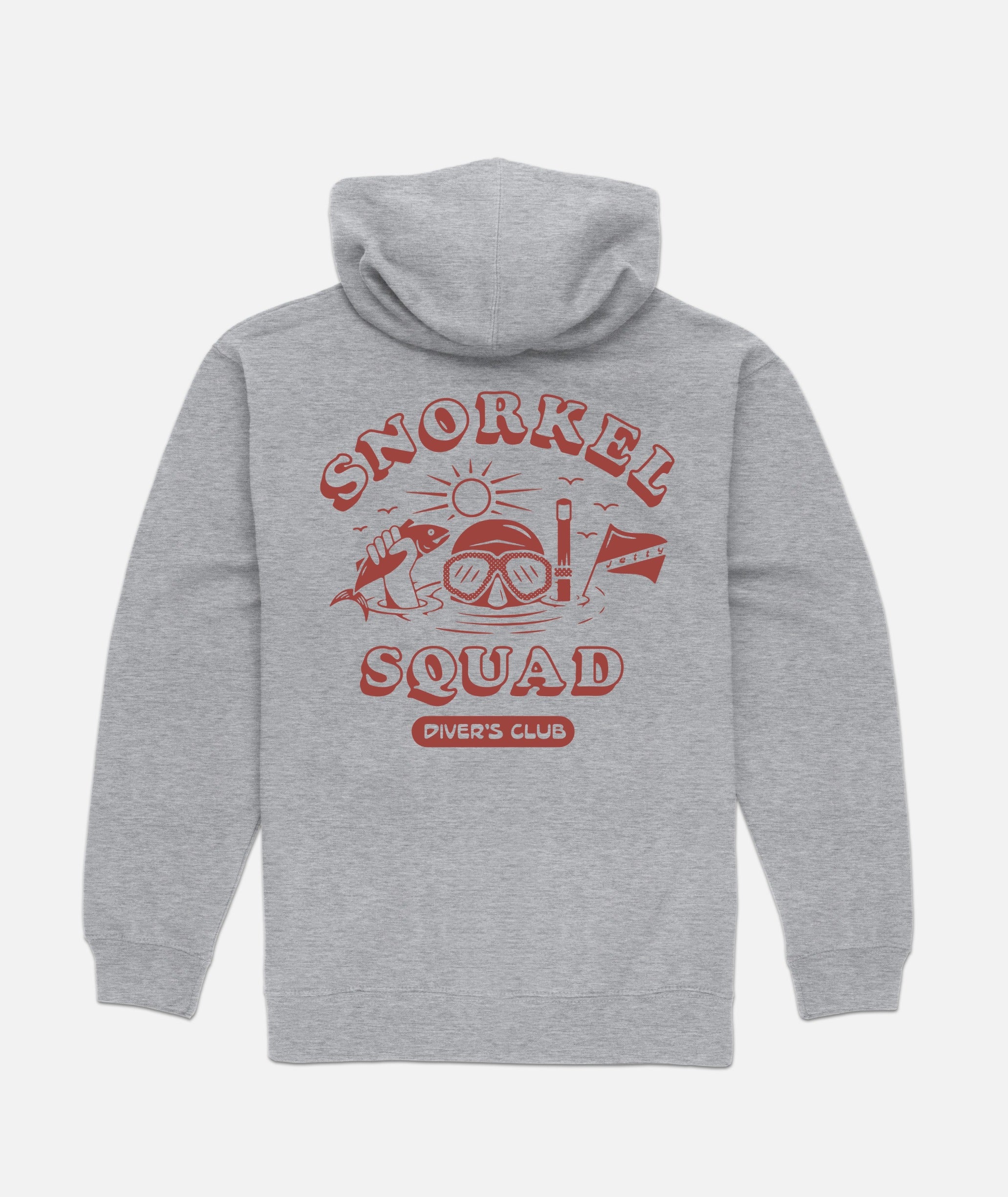 Grom Snorkel Squad Hoodie Heather Grey Jetty