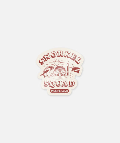 Snorkel Squad Sticker - Cream