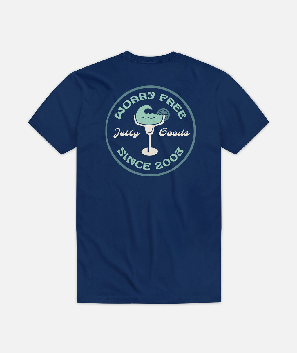 Worry Free Tee - Blue - Jetty
