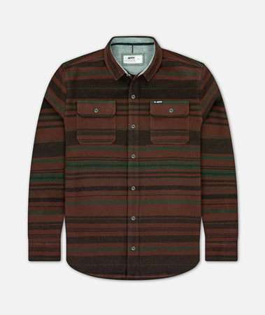 Horizon Flannel Oxblood