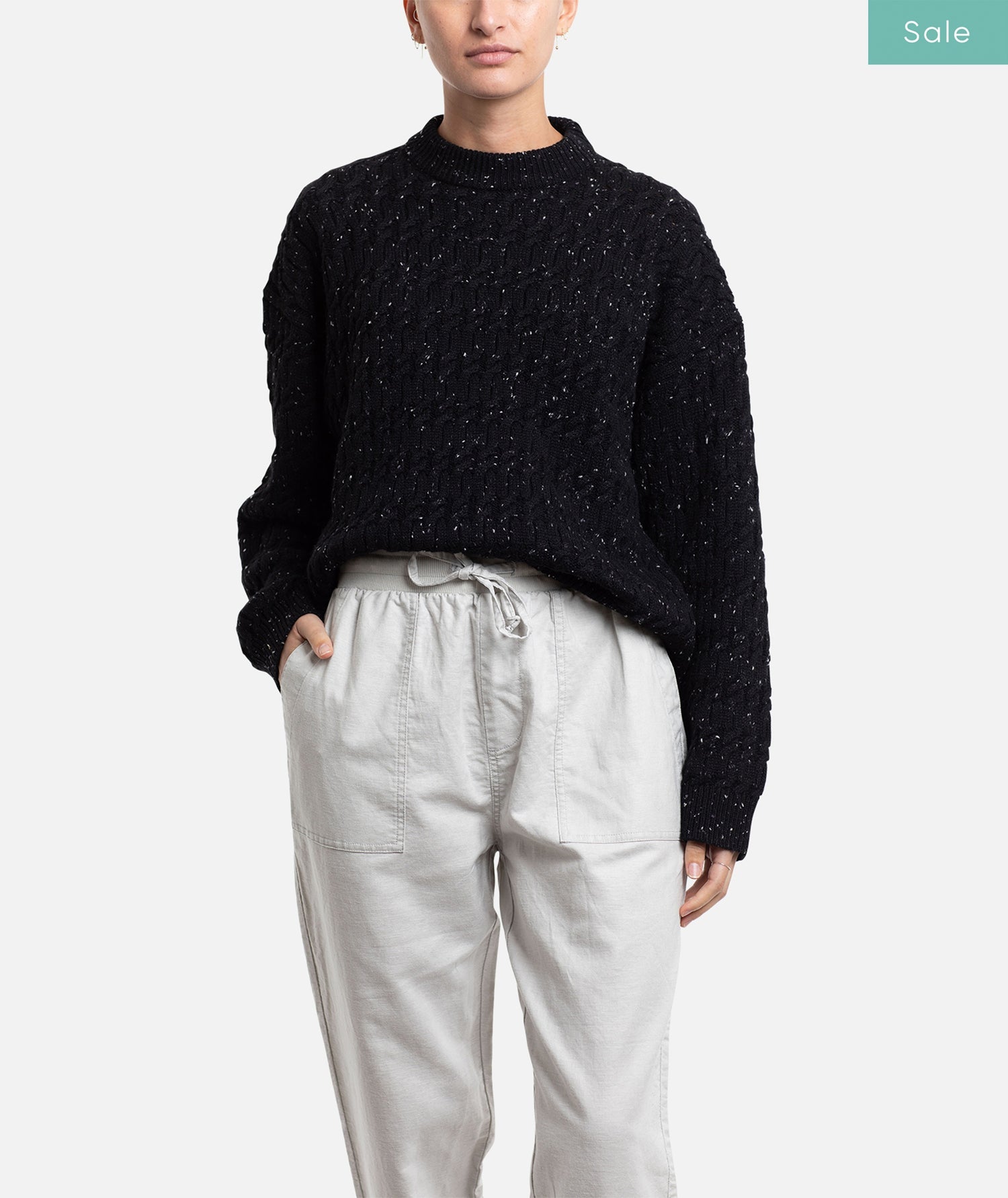 Group: Wharf Cable Knit Sweater