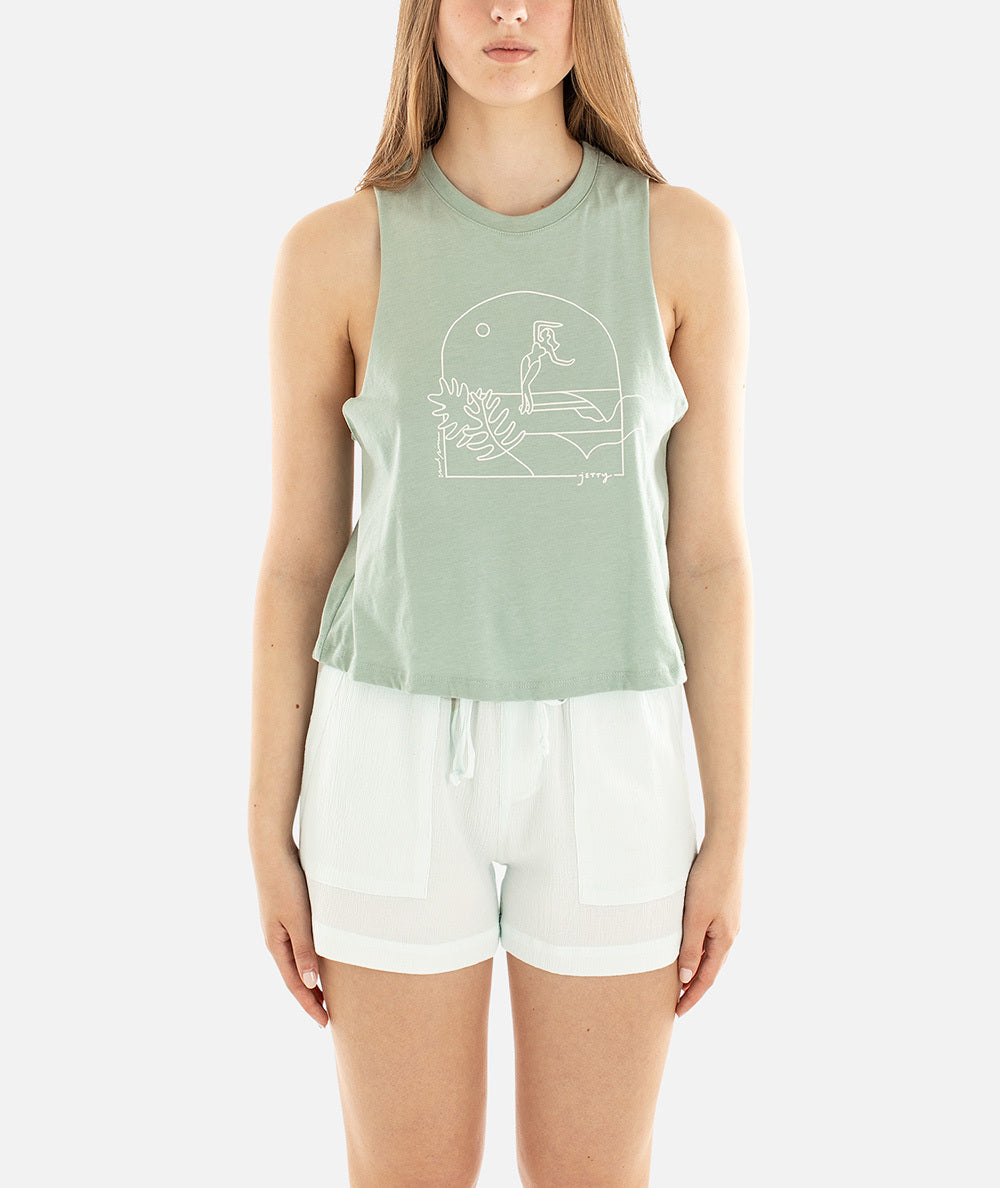 Tidal Romance Tank - Mint - Jetty