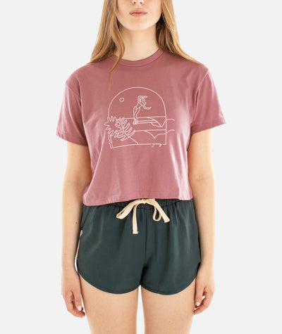 Camiseta Tidal Romance - Rosa