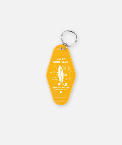 Surf Club Motel Keychain - Yellow