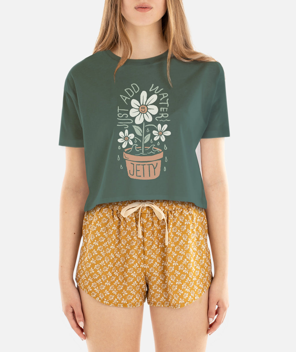Just Add Water Tee - Military Green - Jetty