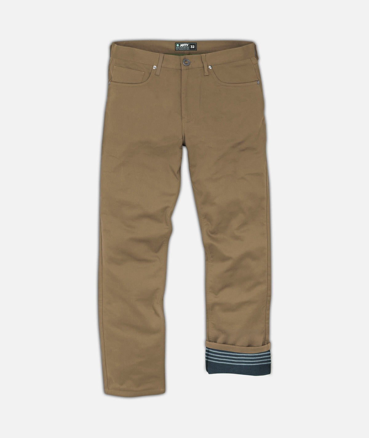 Mariner Flannel Lined Pant - Khaki - Jetty