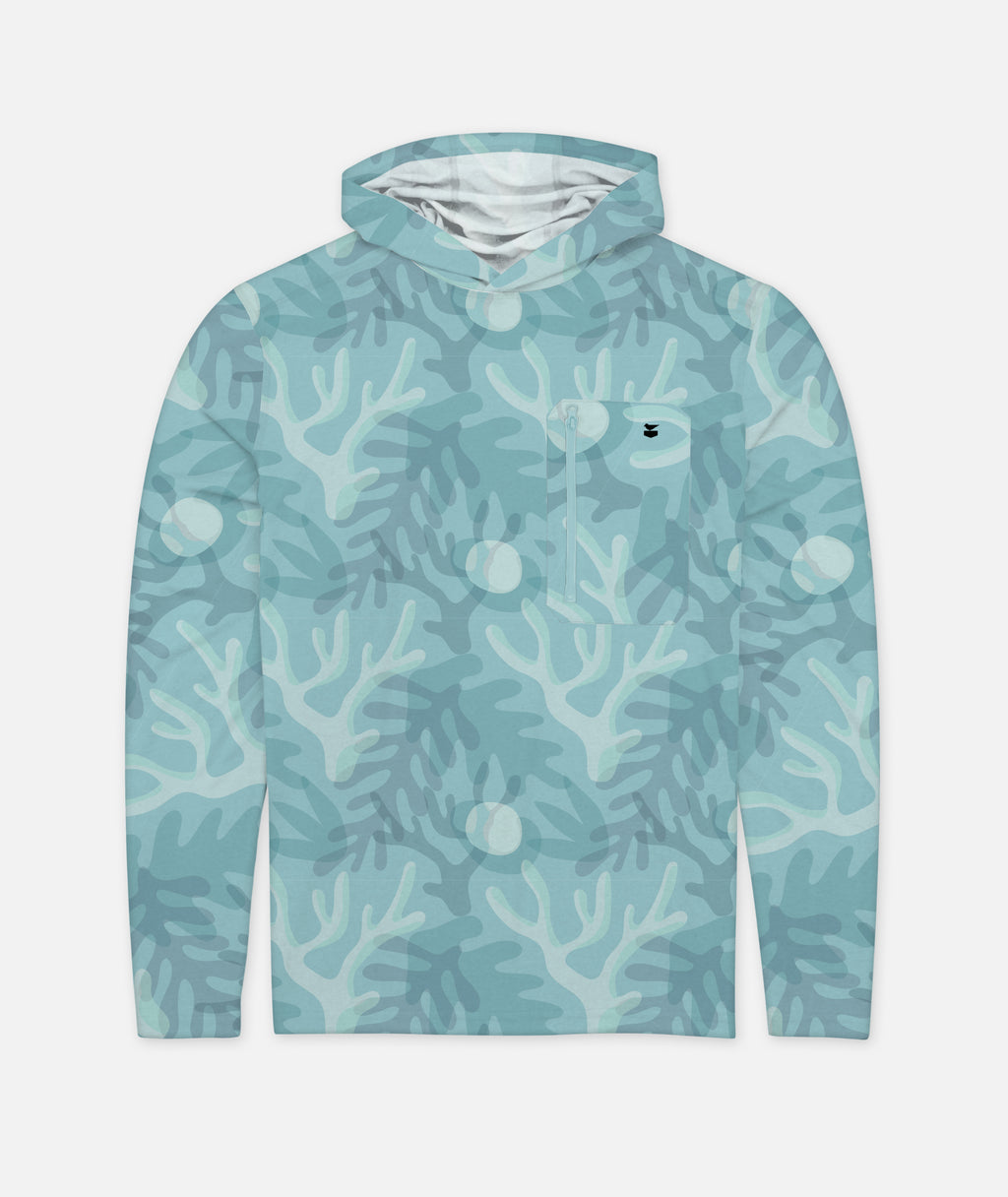 S21 Skiff UV Hooded LST - Light Blue - Jetty